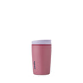 Owala SmoothSip Slider Insulated Stainless Steel Coffee Tumbler, Reusable Iced Coffee Cup, Hot Coffee Travel Mug, BPA Free 12 oz, Vanilla Bean