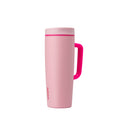 Owala SmoothSip Slider Insulated Stainless Steel Coffee Tumbler, Reusable Iced Coffee Cup, Hot Coffee Travel Mug, BPA Free 12 oz, Vanilla Bean