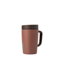 Owala SmoothSip Slider Insulated Stainless Steel Coffee Tumbler, Reusable Iced Coffee Cup, Hot Coffee Travel Mug, BPA Free 12 oz, Vanilla Bean