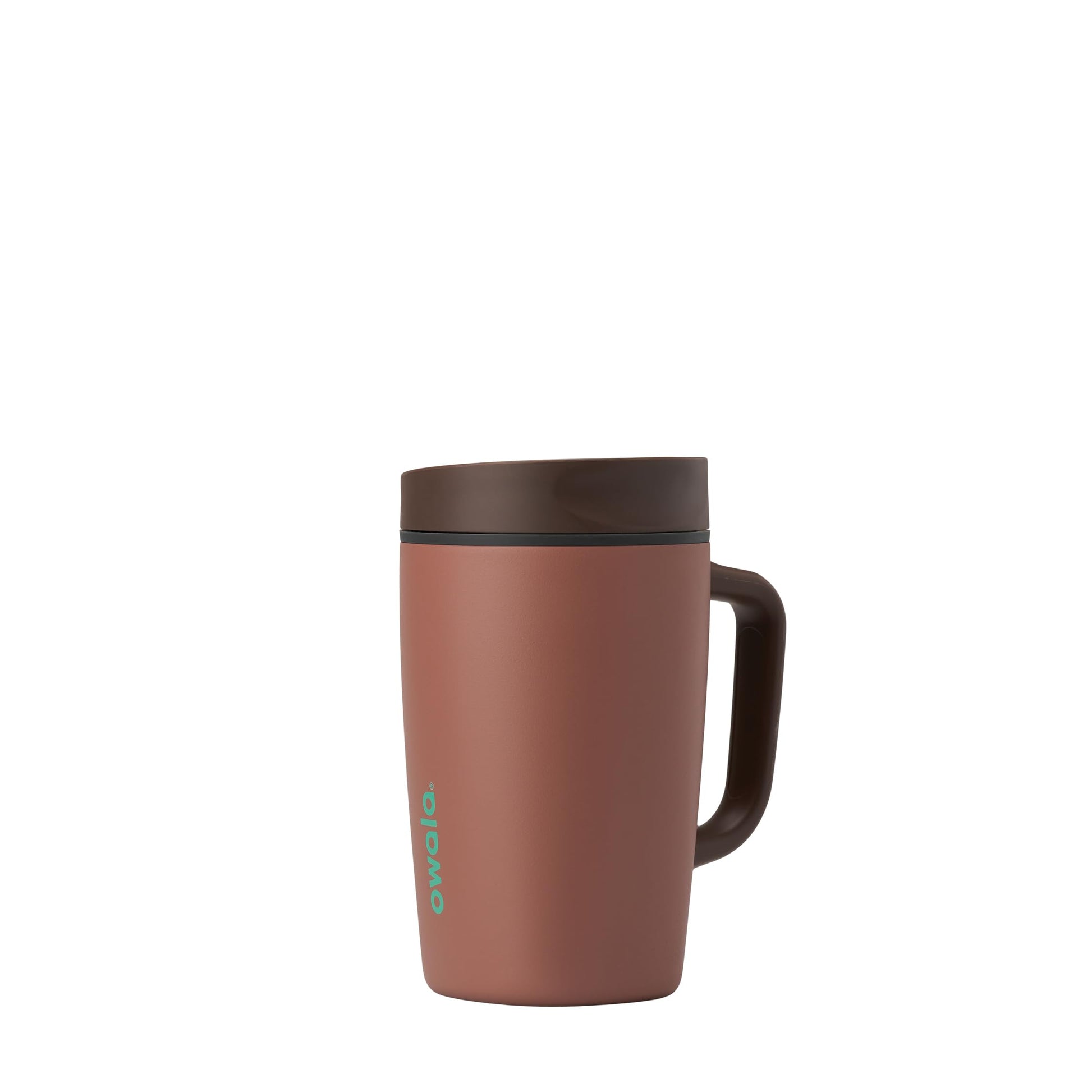 Owala SmoothSip Slider Insulated Stainless Steel Coffee Tumbler, Reusable Iced Coffee Cup, Hot Coffee Travel Mug, BPA Free 12 oz, Vanilla Bean