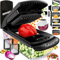 Fullstar The Original Pro Chopper - Vegetable Chopper and Spiralizer, Food Chopper with Container, Fruit Slicer, Kitchen Gadgets & Gifts, Home Essentials (4 in 1, White)