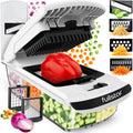 Fullstar The Original Pro Chopper - Vegetable Chopper and Spiralizer, Food Chopper with Container, Fruit Slicer, Kitchen Gadgets & Gifts, Home Essentials (4 in 1, White)
