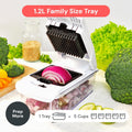Fullstar The Original Pro Chopper - Vegetable Chopper and Spiralizer, Food Chopper with Container, Fruit Slicer, Kitchen Gadgets & Gifts, Home Essentials (4 in 1, White)
