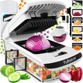 Fullstar The Original Pro Chopper - Vegetable Chopper and Spiralizer, Food Chopper with Container, Fruit Slicer, Kitchen Gadgets & Gifts, Home Essentials (4 in 1, White)