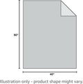 Pet Bed Blanket Reversible 100% Waterproof Velvet Super Soft for Sofa and Bed (40X60 Inches, Light Grey+Grey)